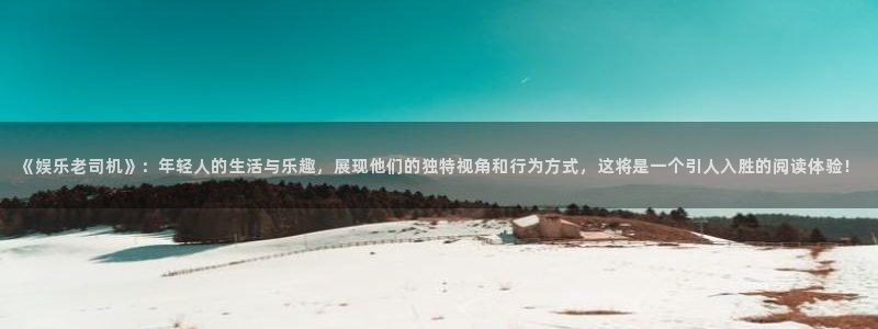 富邦娱乐：《娱乐老司机》：年轻人的生活与乐趣，展现他们的独特视角和行为方式，这将是一个引人入胜的阅读体验！